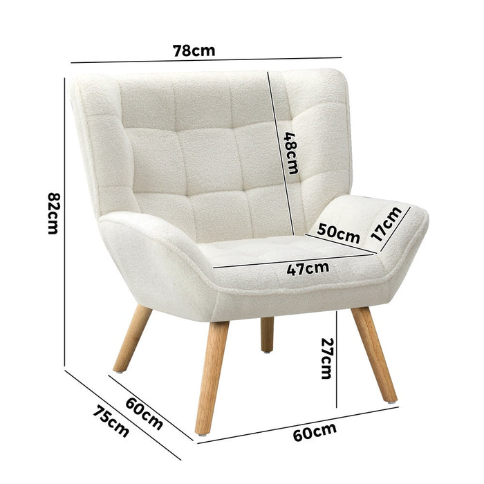 Mille Modern Fabric Accent Tub Armchair | Extra Large Soft Fabric Upholstered Lounge Chair