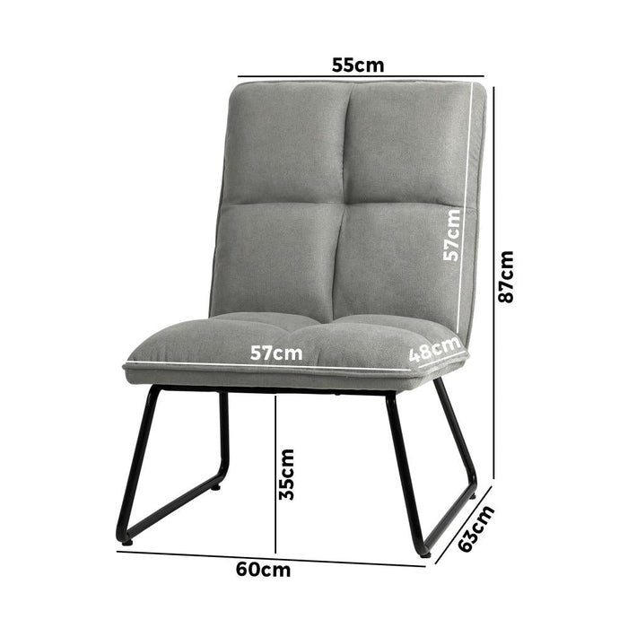 Aria Plush Velvet Upholstered Accent Chair | Plush Sofa Lounge Archamir