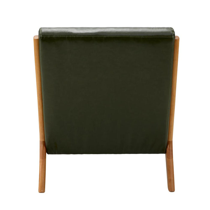 Teramo PU Leather Accent Couch Lounge Chair | Modern Sofa Style Wood Designer Armchair