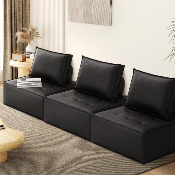 Natuzzo Verstaile Modular Sofa Lounge Set | Adjustable Armless Sofa Lounge