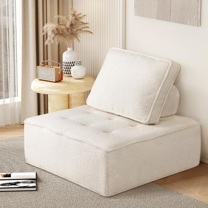 Natuzzo Verstaile Modular Sofa Lounge Set | Adjustable Armless Sofa Lounge