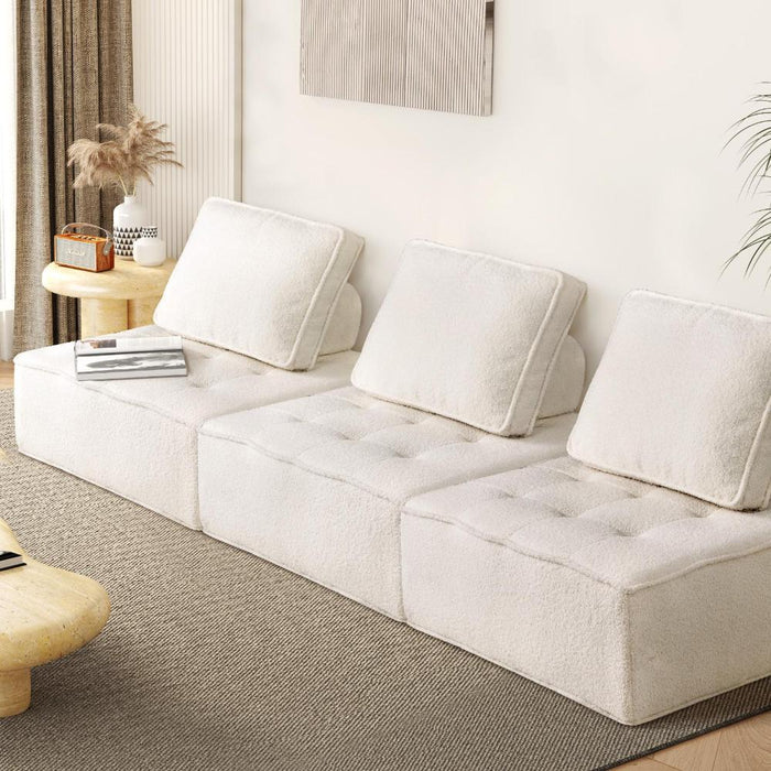 Natuzzo Verstaile Modular Sofa Lounge Set | Adjustable Armless Sofa Lounge