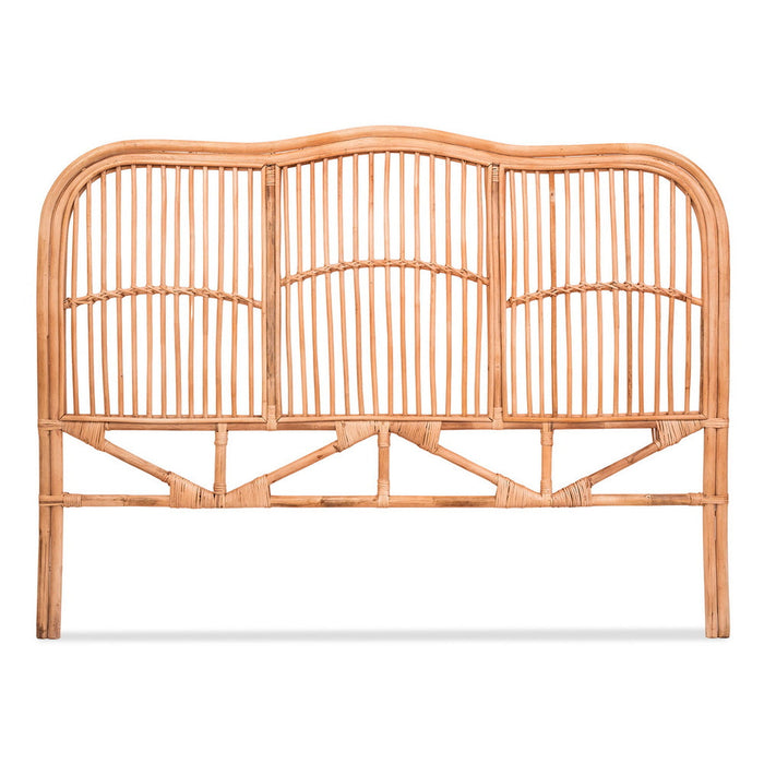 Acapulco Rattan Bed Frame Headboard | Modern Retro Wooden Sturdy Bed Head