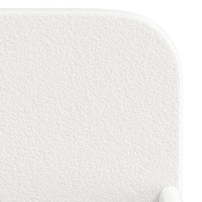 Teddy Leo Winged Soft Boucle Kids Bed | Cushioned Premium Boucle Fabric Childrens Bed Frame