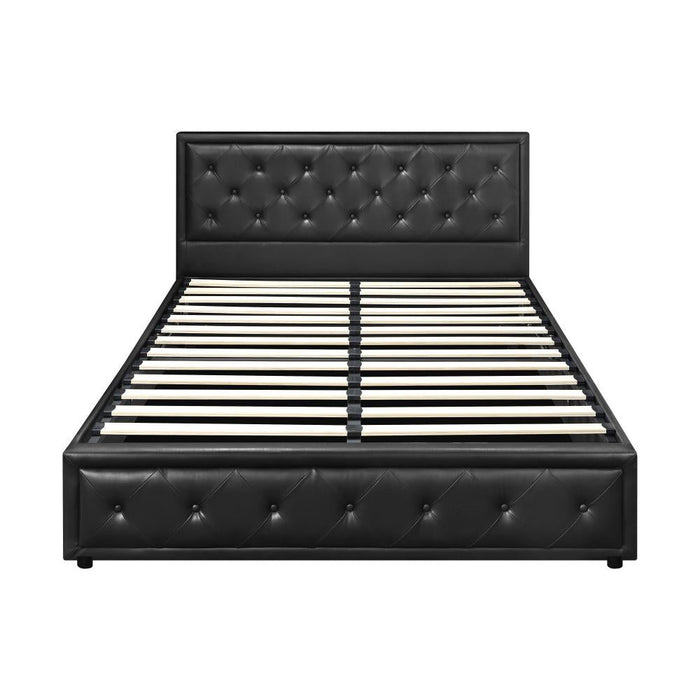 Fiori Luxury Gas Lift Storage Bed | Two In One Premium Modern Storage Bed Combo