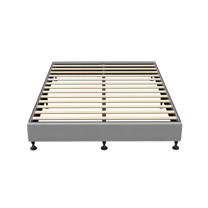 Vienna Luxe Fabric Platform Bed Base | Verstaile Modern Sleek Fabric Bed Base