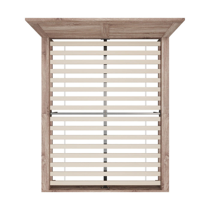 Aspire Luxe Light Oak Woodgrain Timber Bed | Easy Assembly Quality Woodgrain Bed Frame
