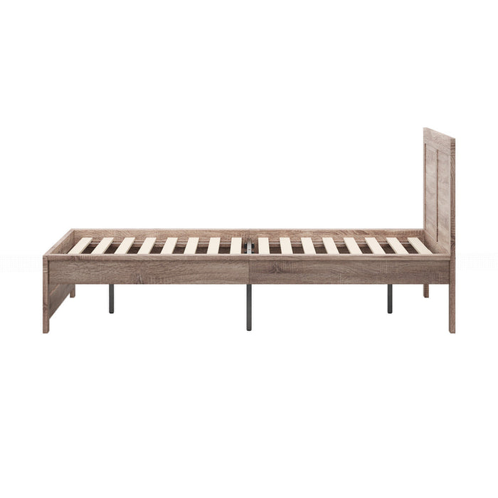 Aspire Luxe Light Oak Wooden Timber Bed | Easy Assembly Quality Timber Bed Frame