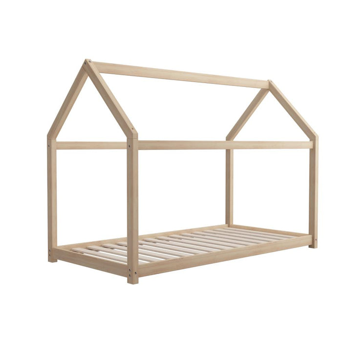 Scandi Wooden Kids House or Teepee Bed in Single Size | Novelty Kids Beds | Wooden Childrens Beds