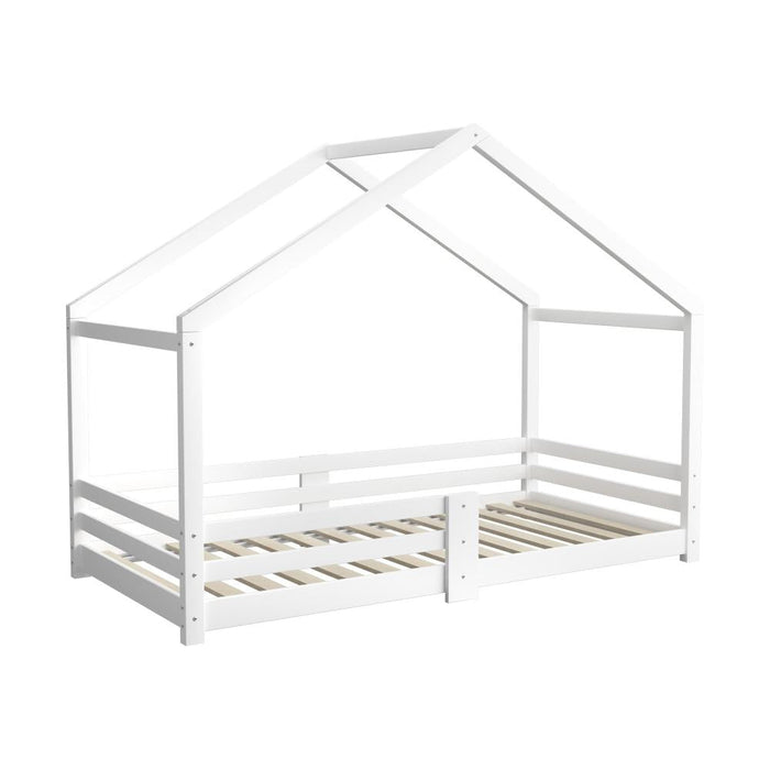Scandi Wooden Kids House or Teepee Bed in Single Size | Novelty Kids Beds | Wooden Childrens Beds