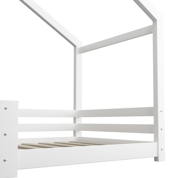 Scandi Wooden Kids House or Teepee Bed with Mattress Set | Children's Bed and Mattress Combo