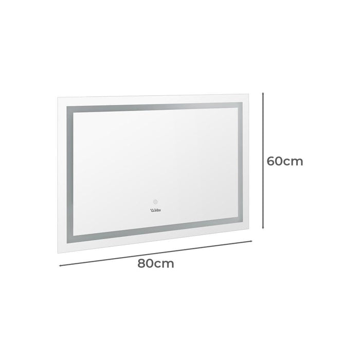 Lumiro Rectangular Bathroom LED Mirror | Rectangular Modern High Quality 3 Colour LED Bathroom Mirros | Easy Install Anti Fog