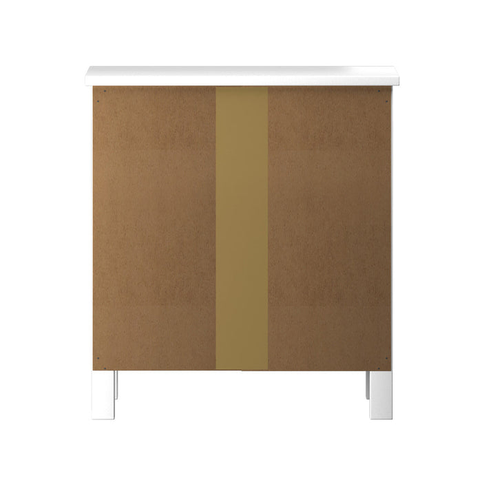 Martinique Modern Bedside Table with Two Drawers | Hampton Style Bedside Table and Storage