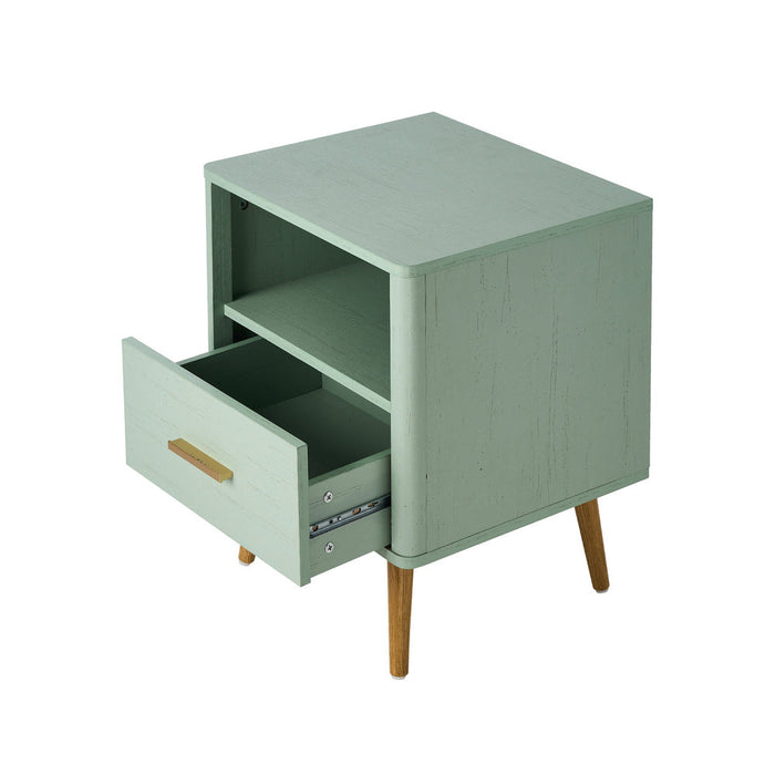 Nordi 1 Draw Wooden Bedside Table | Slim Scandi Style Wooden Bedside Table Unit
