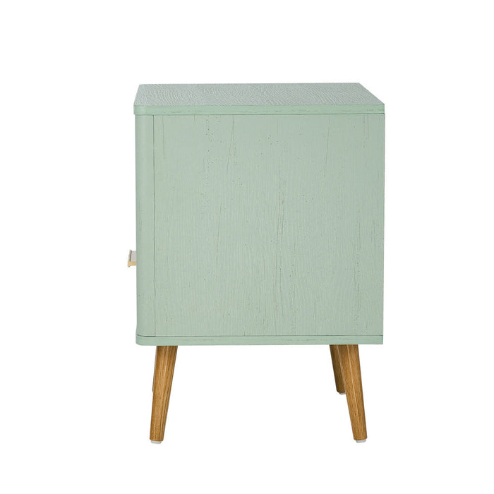 Nordi 1 Draw Wooden Bedside Table | Slim Scandi Style Wooden Bedside Table Unit