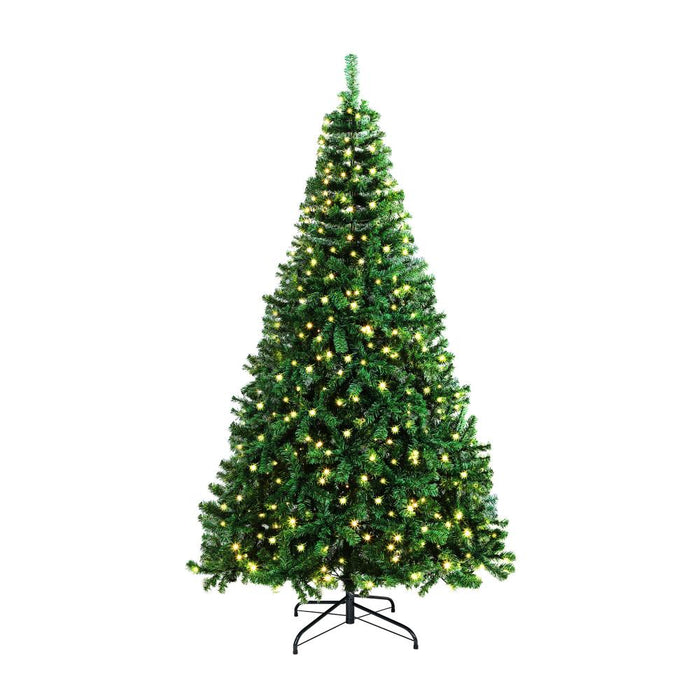 Ultimate Deluxe Sierro LED Christmas Trees | Green Pine Cones Snow LED Xmas Trees