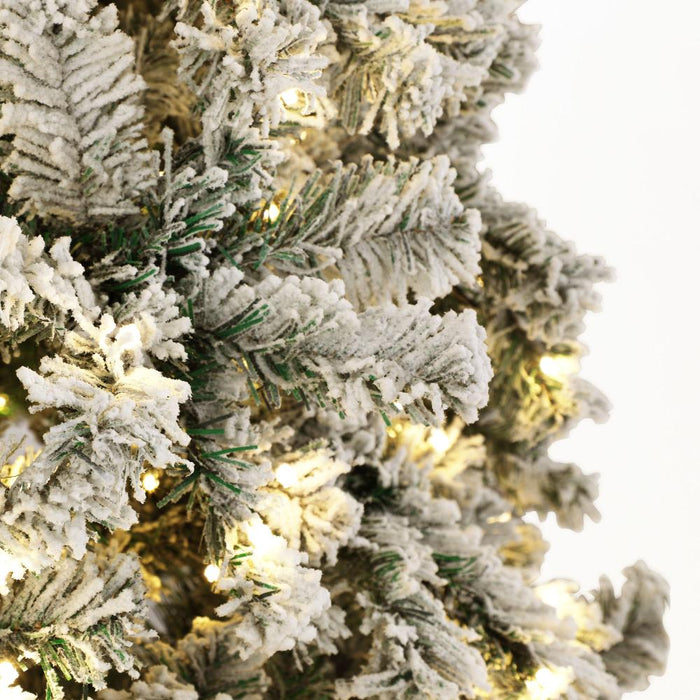 Ultimate Deluxe Sierro LED Christmas Trees | Green Pine Cones Snow LED Xmas Trees