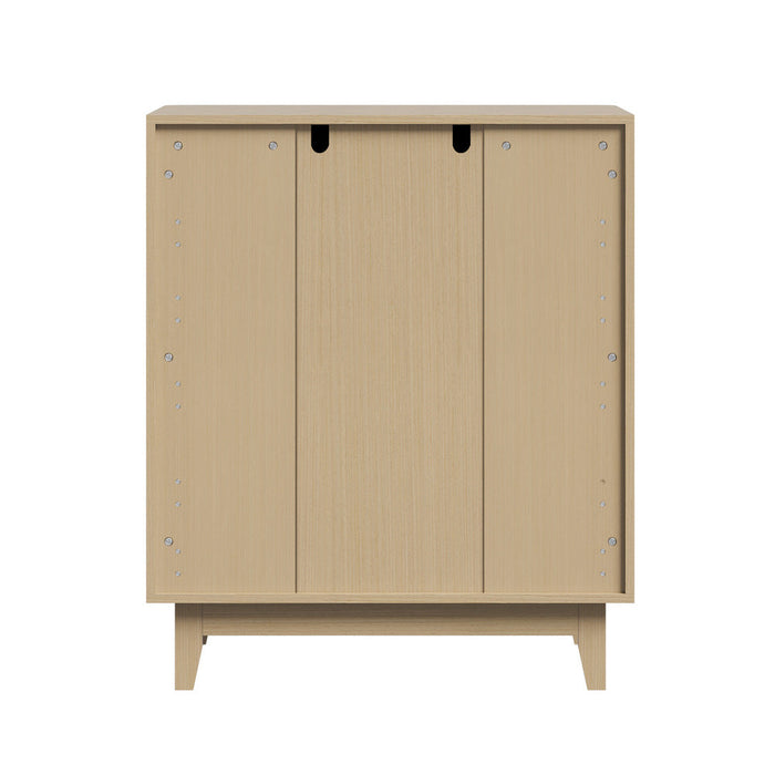 Alina Ripple Effect Modern 5 Chest Of Drawers | Scandi 5 Draw Tallboy Storage Unit