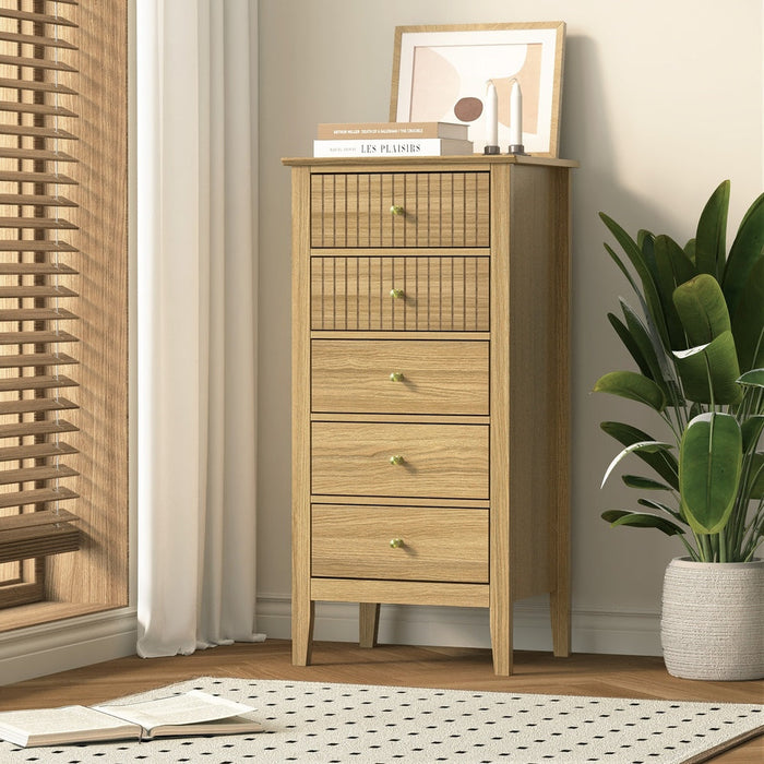 Centrum Nuovo 5 or 6  Drawer Tallboy Dresser | Modern Bedroom Storage Unit Cabinet