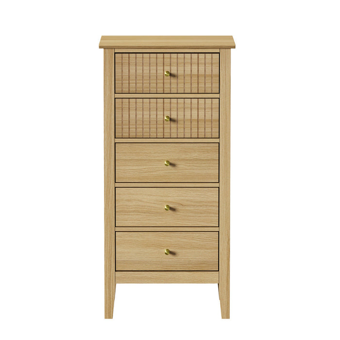Centrum Nuovo 5 or 6  Drawer Tallboy Dresser | Modern Bedroom Storage Unit Cabinet