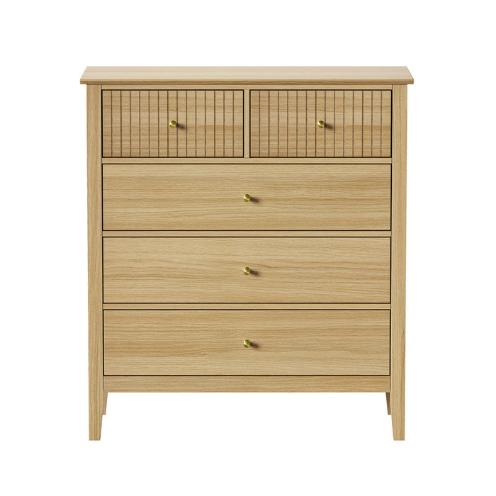 Centrum Nuovo 5 or 6  Drawer Tallboy Dresser | Modern Bedroom Storage Unit Cabinet