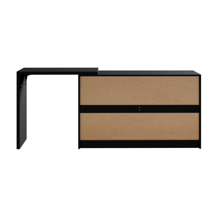 Essenza Two in One Modern 6 Chest Of Drawers Storage Cabinet and Table| Elegant Fingerpull Storage Set