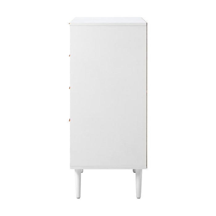 Centrum Bedroom 4 or 6 Chest of Drawers Tallboy Cabinet | Blanco Nuvo Modern Tallboy Storage Cabinet