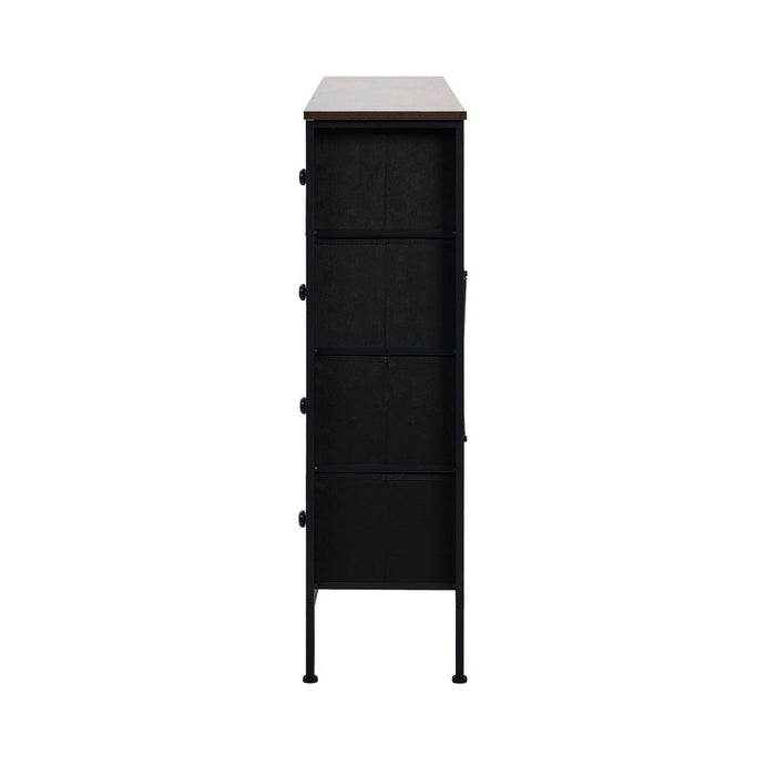 Prato Rustic Rattan Chest of Drawers Dresser Cabinet | Rattan Storage Unit Furniture Five Six Eight Draws