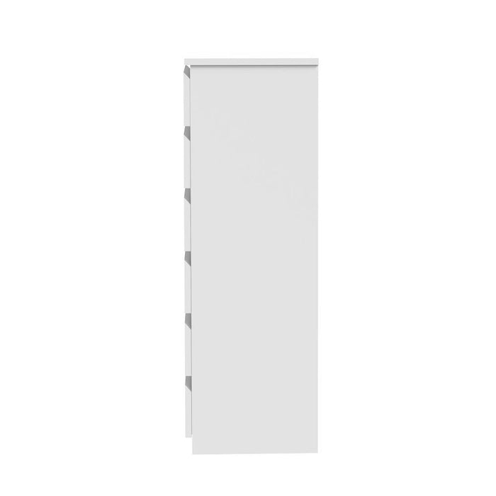 Santori Blanco Modern Chest Of Drawers Storage Cabinet | Elegant White Wooden Tallboy