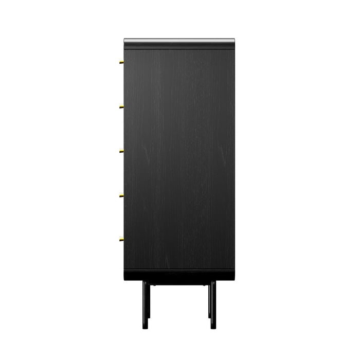 Vesio 5 Draw Modern Dresser Tallboy | 5 Draw Chest Of Drawers Storage Unit