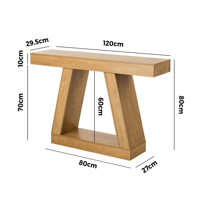 Bergin Modern Minimalist Console Table | 80cm T-Shape Narrow Hallway Entry Table