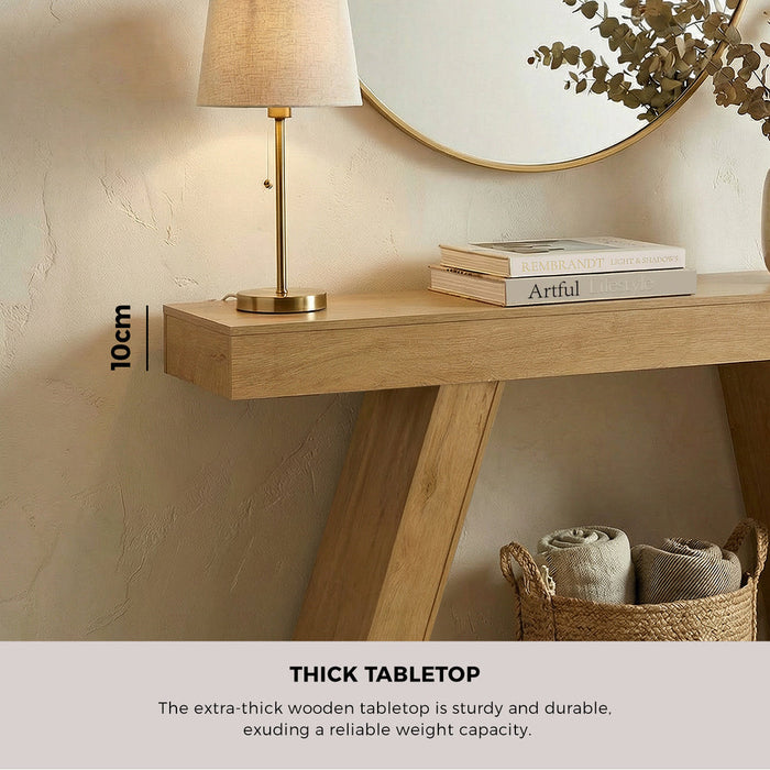 Bergin Modern Minimalist Console Table | 80cm T-Shape Narrow Hallway Entry Table