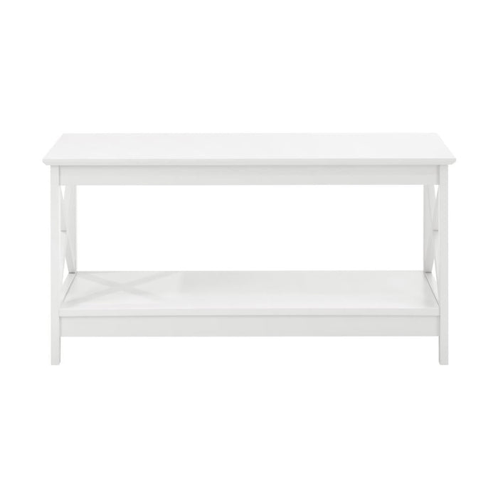 Palermo X-Beam 2 Tier Wooden Coffee Table | Modern Versatile Coffee Table