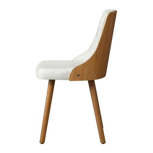 Set of 2 Gianni Deluxe Padded Dining Room Chairs | Wooden Back Padded Modern Dining Chairs