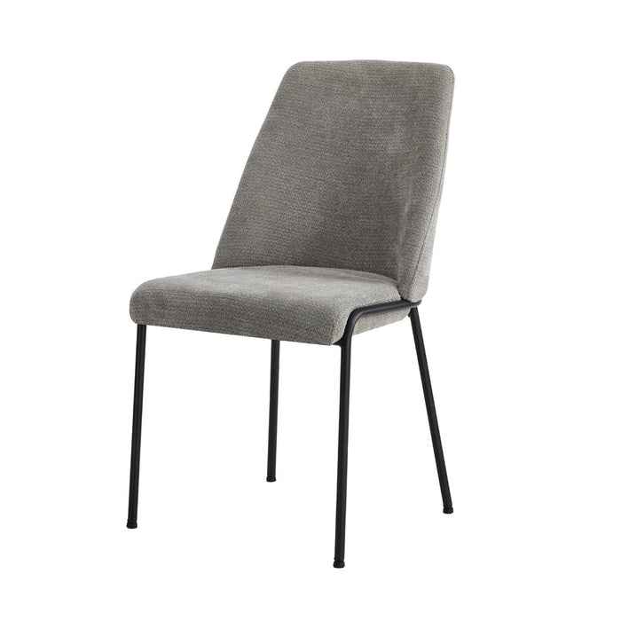 Set of Two Alegro Plush Chenille Fabric Dining Chairs | Premium Soft Touch Fabric Dining Chair Set