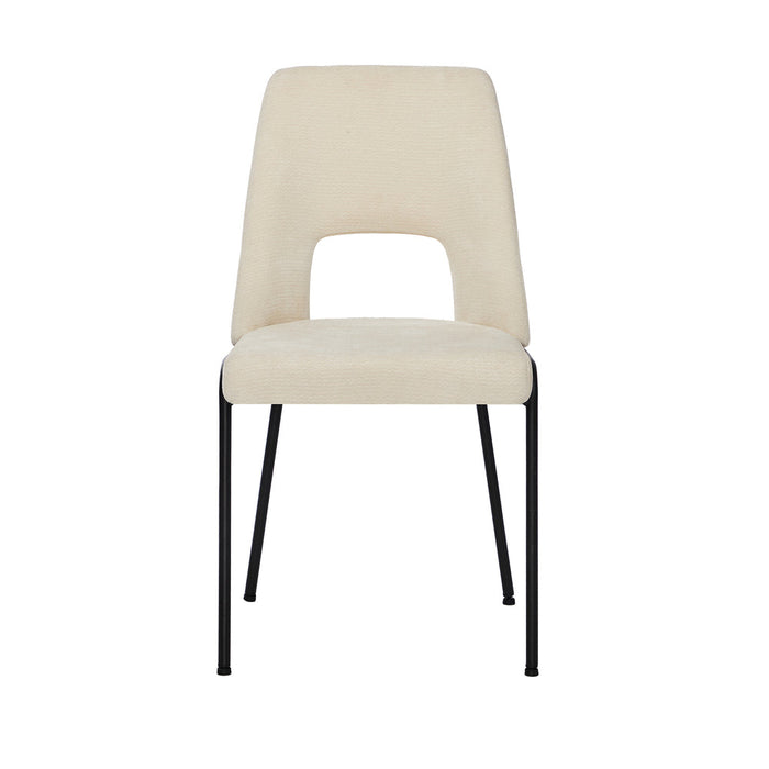 Set of Two Aspire Plush Chenille Fabric Dining Chairs | Premium  Fabric Dining Chair Set