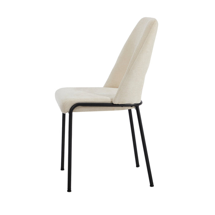 Set of Two Aspire Plush Chenille Fabric Dining Chairs | Premium  Fabric Dining Chair Set