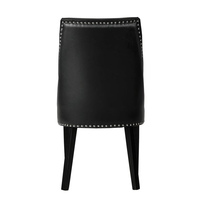 Set of Two Bordeaux Soft Padded Dining Chairs | Premium French Provincial Look Studded Dining Chairs