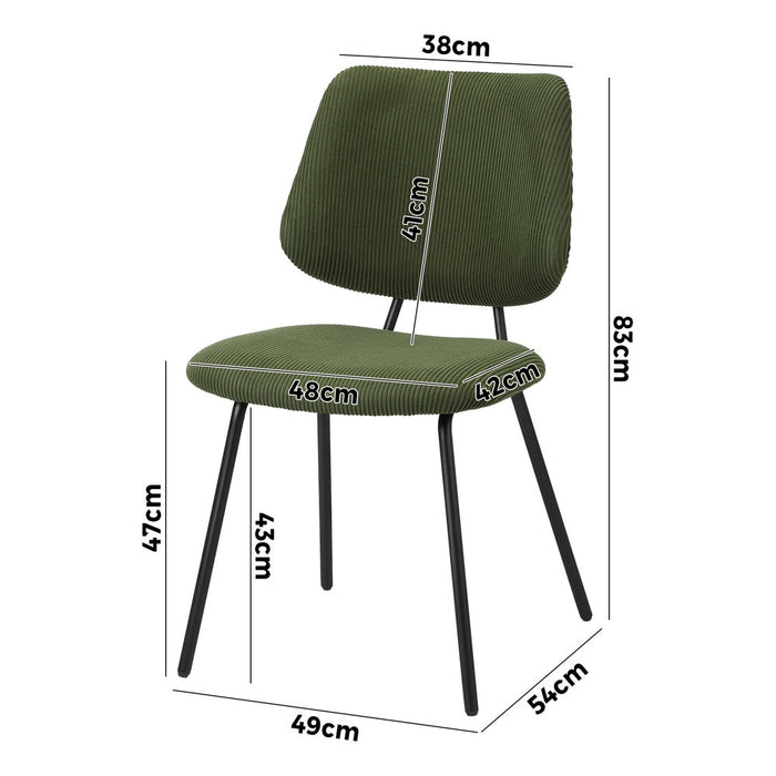 Set of Two Ferrara Fabric Dining Chairs | Premium Boucle or Fabric Dining Chair Set