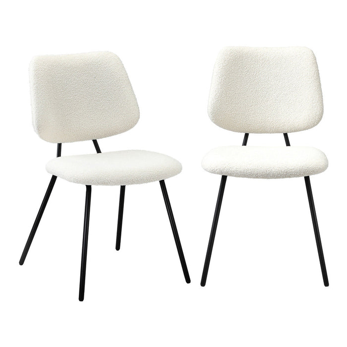 Set of Two Ferrara Fabric Dining Chairs | Premium Boucle or Fabric Dining Chair Set
