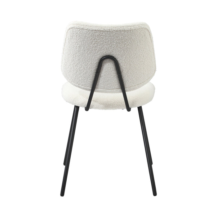 Set of Two Ferrara Fabric Dining Chairs | Premium Boucle or Fabric Dining Chair Set