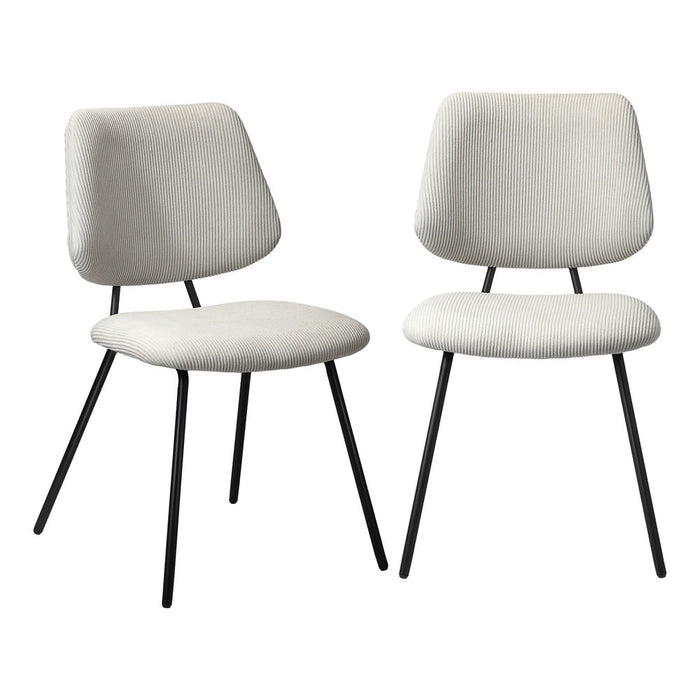 Set of Two Ferrara Fabric Dining Chairs | Premium Boucle or Fabric Dining Chair Set