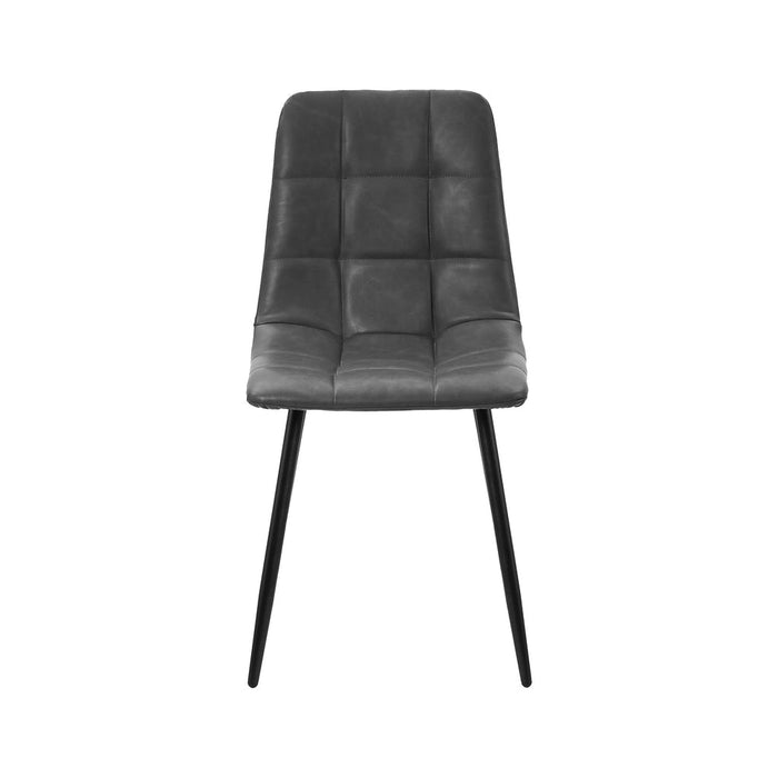 Set of Four Milano Premium PU Leather Dining Chairs | Plush Durable Padded Dining Chairs