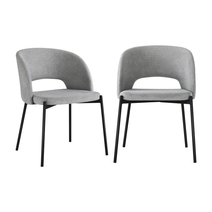 Set of Two Teddy Millie Boucle Fabric Dining Chairs | Premium Boucle or Fabric Dining Chair Set