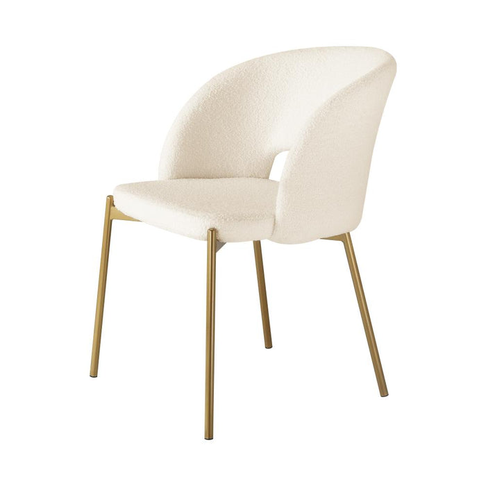 Set of Two Teddy Millie Boucle Fabric Dining Chairs | Premium Boucle or Fabric Dining Chair Set