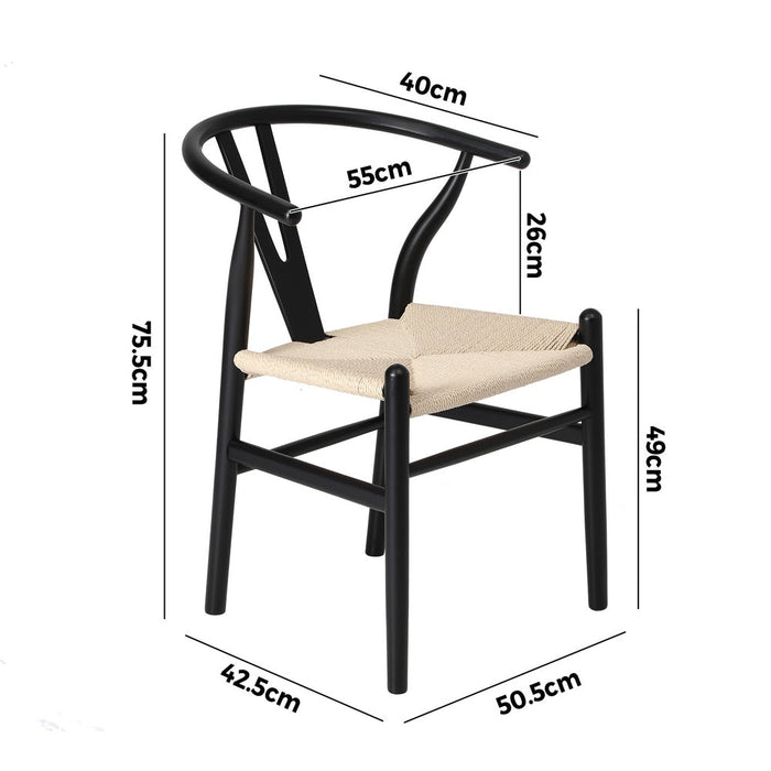 Designer Replica Hans Wegner Wishbone Chair | Retro Modern Wooden Wishbone Dining Chairs