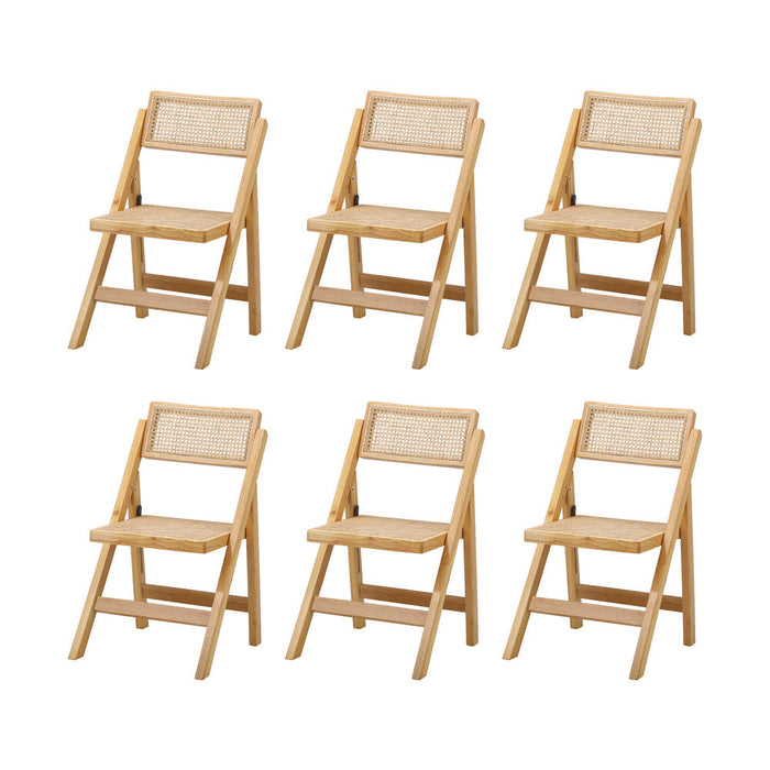 Amolfo Premium 180cm Dining Table and Rattan Chairs Set | 5-7 Seater Modern Dining Table Set with Foldable Chairs
