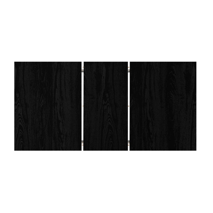 Tuscan Nero 120-160cm Extendable Dining Table Set | Premium Black Dining Table and Padded Deluxe Chairs