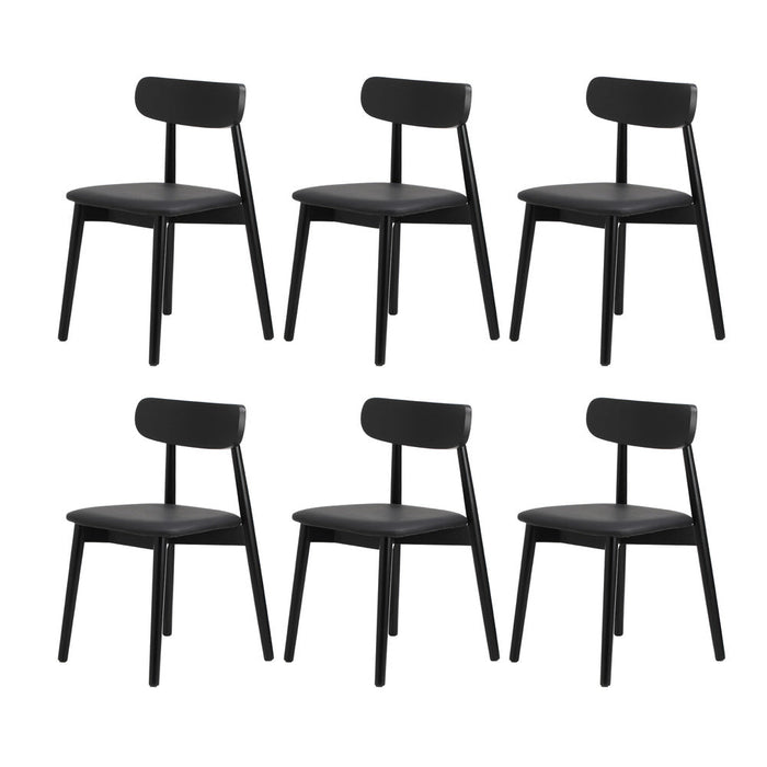 Julius Nero Extendable 120-160cm Dining Table Set | 5-7 Seater Premium All Black Modern Dining Table Set