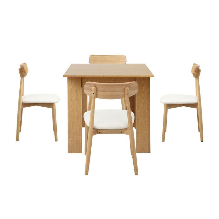 Orebello Extendable 120-160cm Dining Table Set | 5-7 Seater Premium Modern Dining Table Set